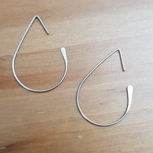 Free add-on: silver hoop earrings